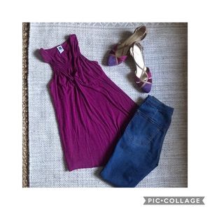 Gap Magenta Racerback Top